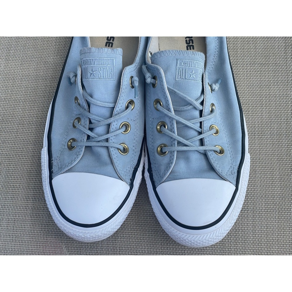 Converse Shoreline Slip On Sneakers Womens 10 Blue Excellent Low Top Canvas - Picture 7 of 10